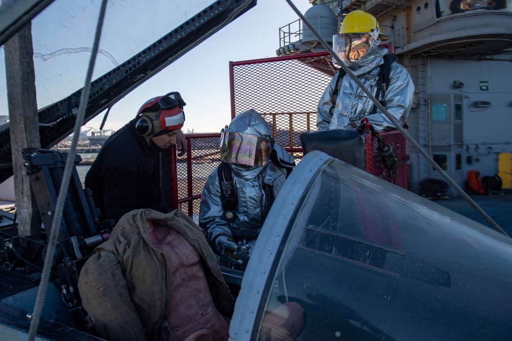 Truman is currently conducting a fast cruise, where the crew is simulating being at sea to test equipment, run emergency drills, and stand underway watches while pier side at Naval Station Norfolk