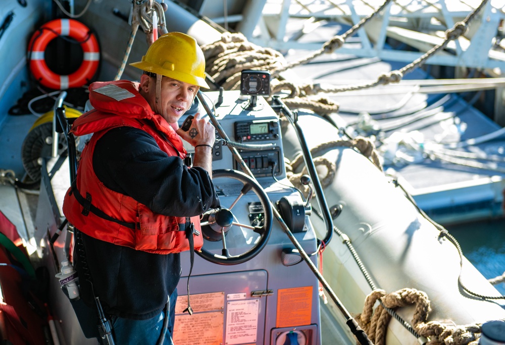 Truman is currently conducting a fast cruise, where the crew is simulating being at sea to test equipment, run emergency drills, and stand underway watches while pier side at Naval Station Norfolk