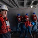 Truman is currently conducting a fast cruise, where the crew is simulating being at sea to test equipment, run emergency drills, and stand underway watches while pier side at Naval Station Norfolk