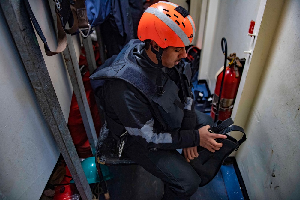 Truman is currently conducting a fast cruise, where the crew is simulating being at sea to test equipment, run emergency drills, and stand underway watches while pier side at Naval Station Norfolk