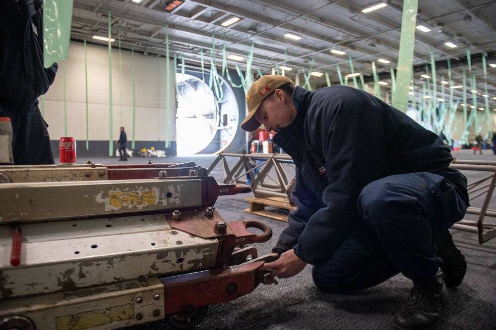 Truman is currently conducting a fast cruise, where the crew is simulating being at sea to test equipment, run emergency drills, and stand underway watches while pier side at Naval Station Norfolk