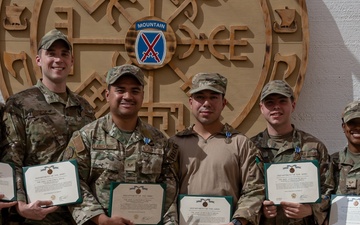 U.S. Airmen Receive Army Achievement Medal