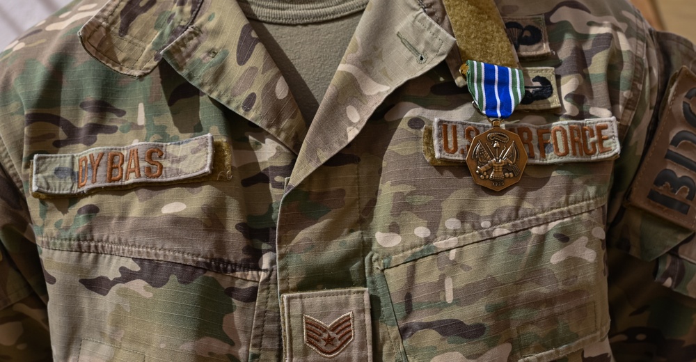 U.S. Airmen Receive Army Achievement Medal