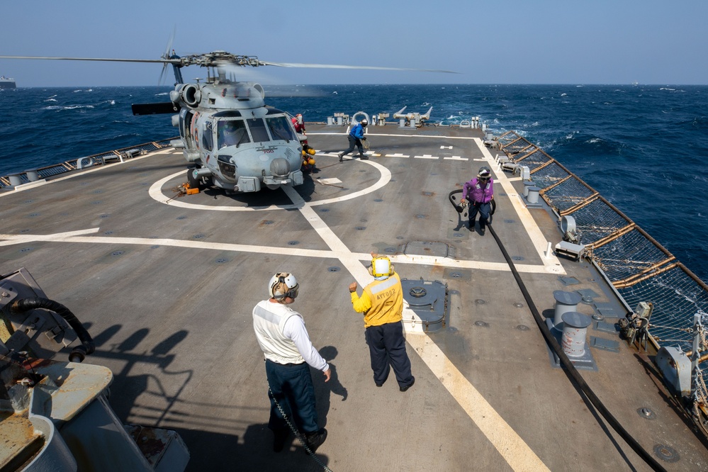 USS Laboon (DDG 58) Holds Flight Quarters