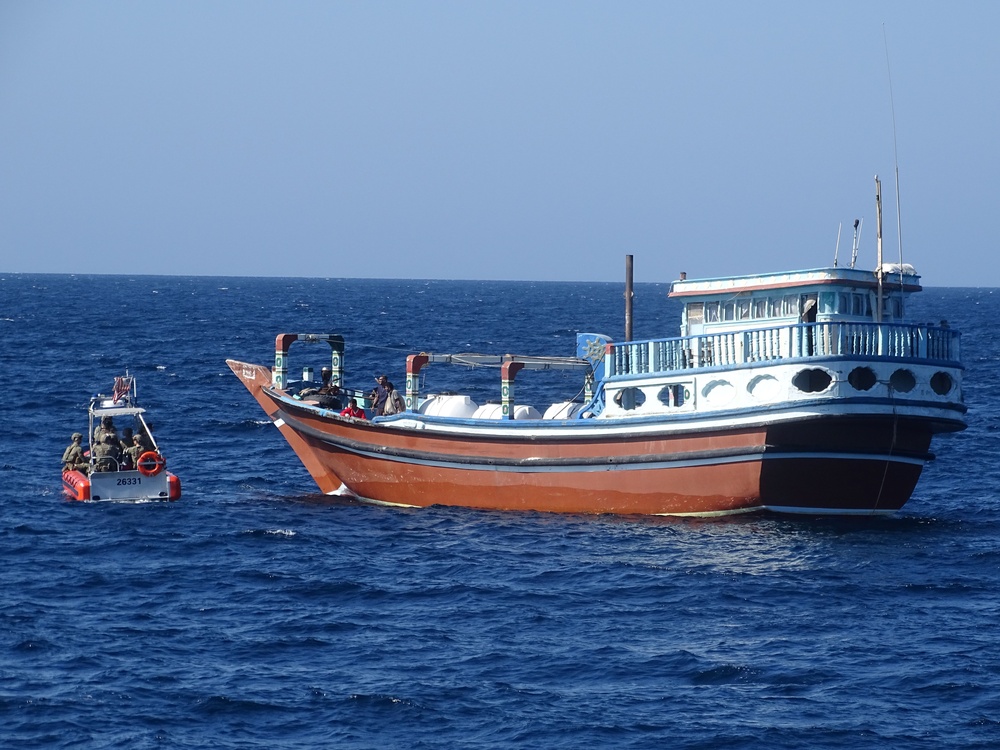 Illegal Drugs Seized by CMF French-led Combined Task Force 150 in Arabian Sea