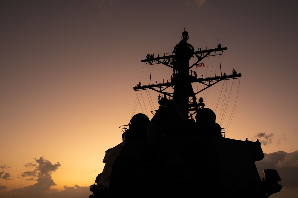 USS Laboon (DDG 58) Conducts a Replenishment At Sea With The USNS Supply (T-AOE 6)