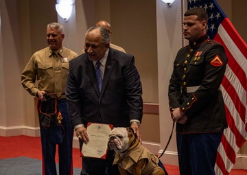 Chesty XVI, Mascot of Marine Barracks Washington, Promoted to Lance Corporal