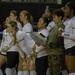 720th Color Guard Visit Baylor Volleyball Game