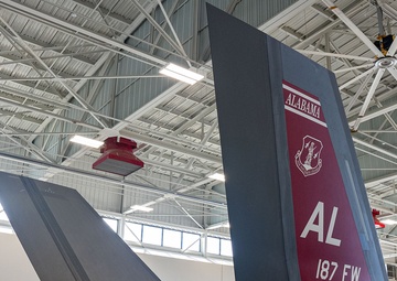 The 187th Fighter Wing showcases F-35A Lightning II heritage tail flash