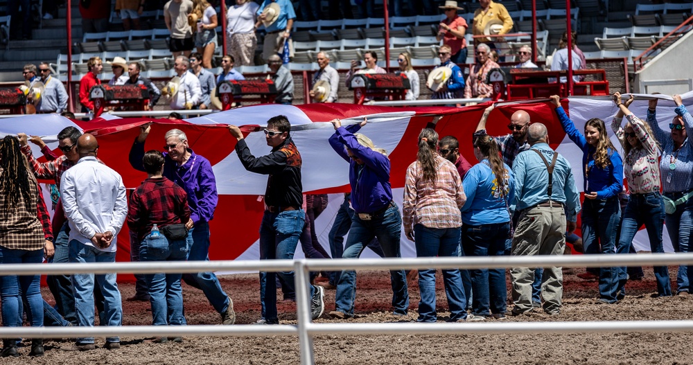 Cheyenne Frontier Days celebrates Military Monday at the rodeo