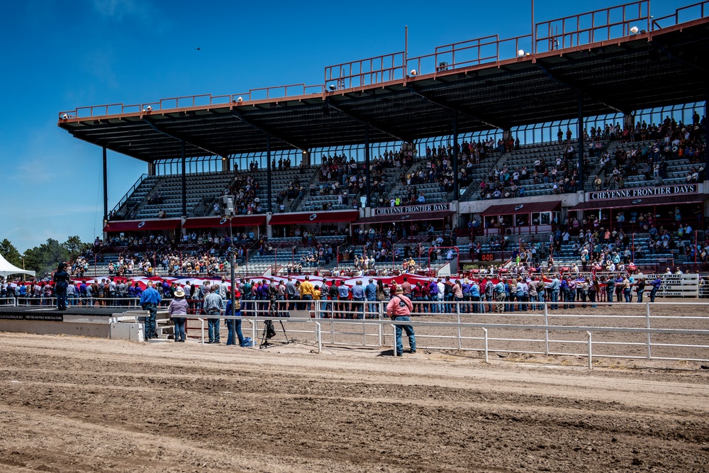 Cheyenne Frontier Days celebrates Military Monday at the rodeo