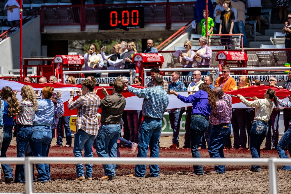 Cheyenne Frontier Days celebrates Military Monday at the rodeo