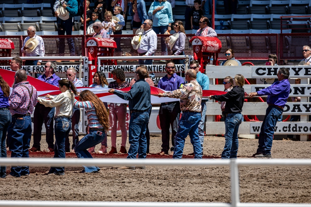 Cheyenne Frontier Days celebrates Military Monday at the rodeo