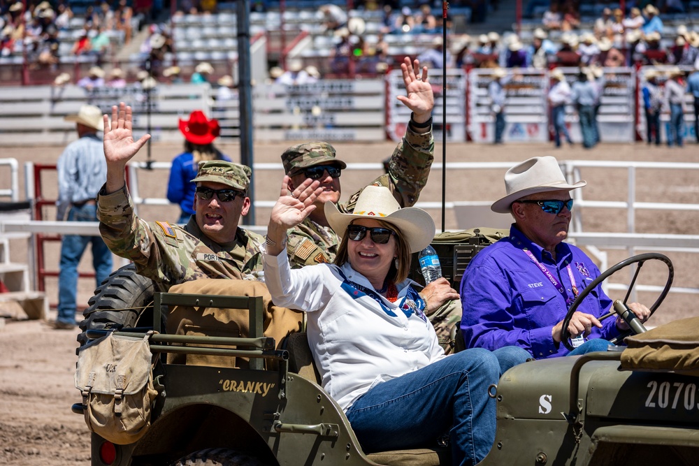 Cheyenne Frontier Days celebrates Military Monday at the rodeo