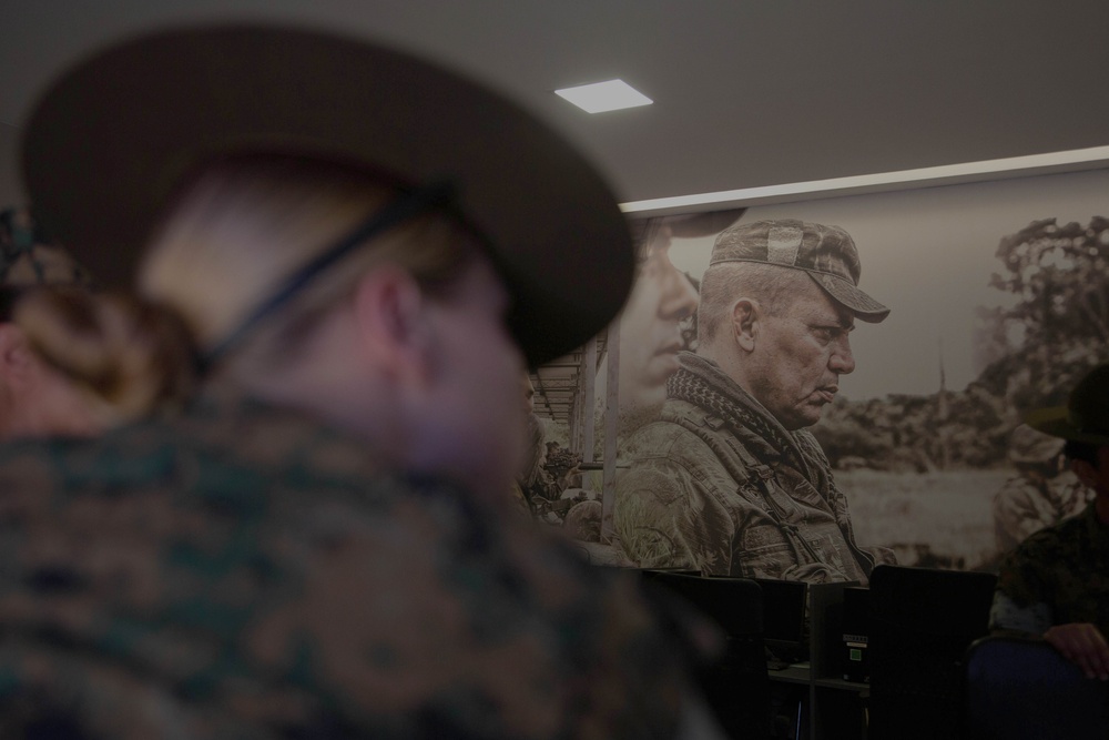 U.S. Marines inspect Brazilian Marine Corps recruit facilities during U.S. Marine Corps Forces, South’s Brazilian Recruit Assessment