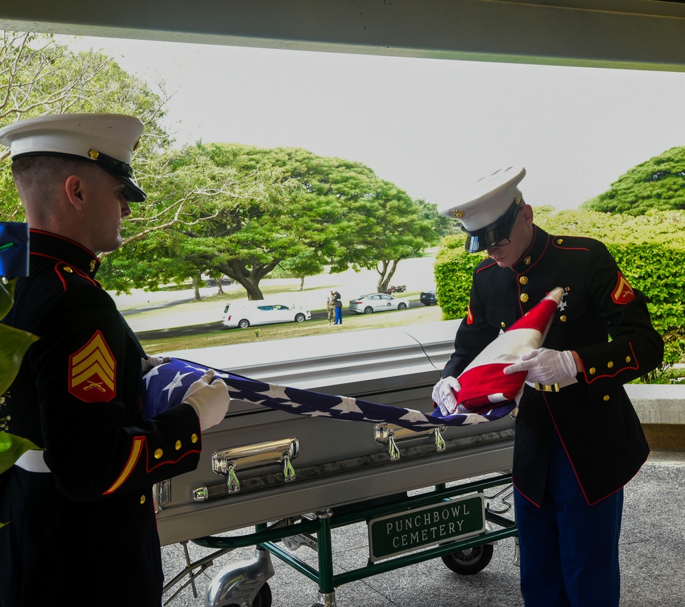 DPAA conducts funeral for Pvt. Eugene P. Miller