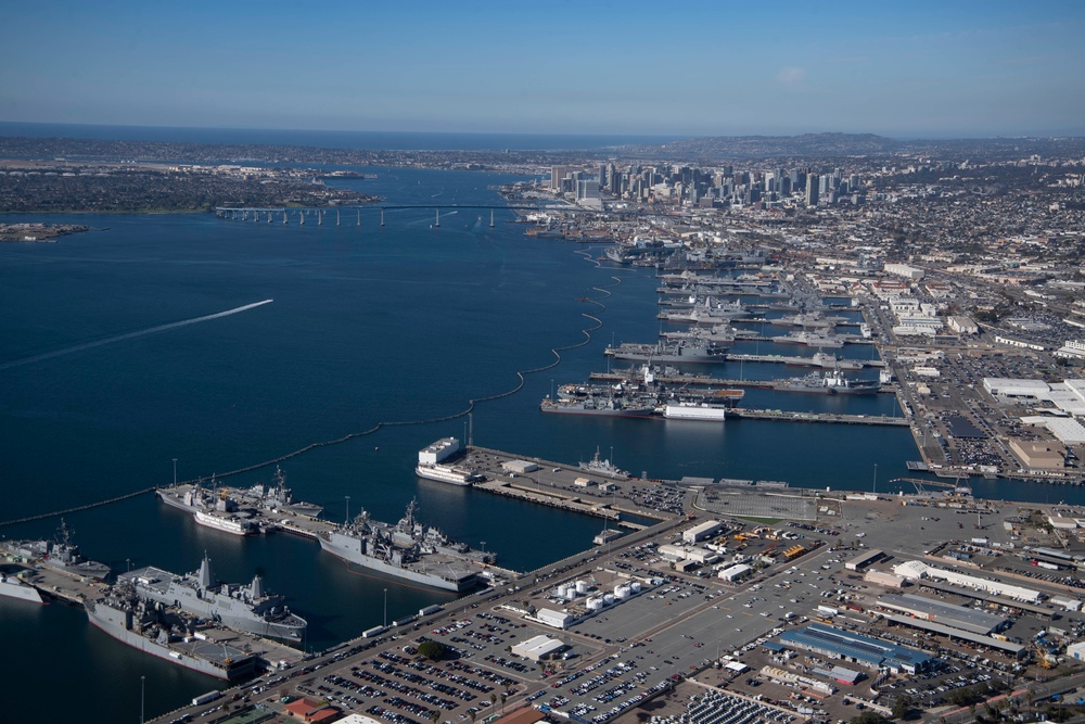 MH-60S Aerial Photos Naval Base San Diego