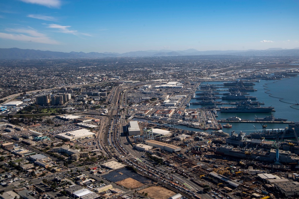 MH-60S Aerial Photos Naval Base San Diego