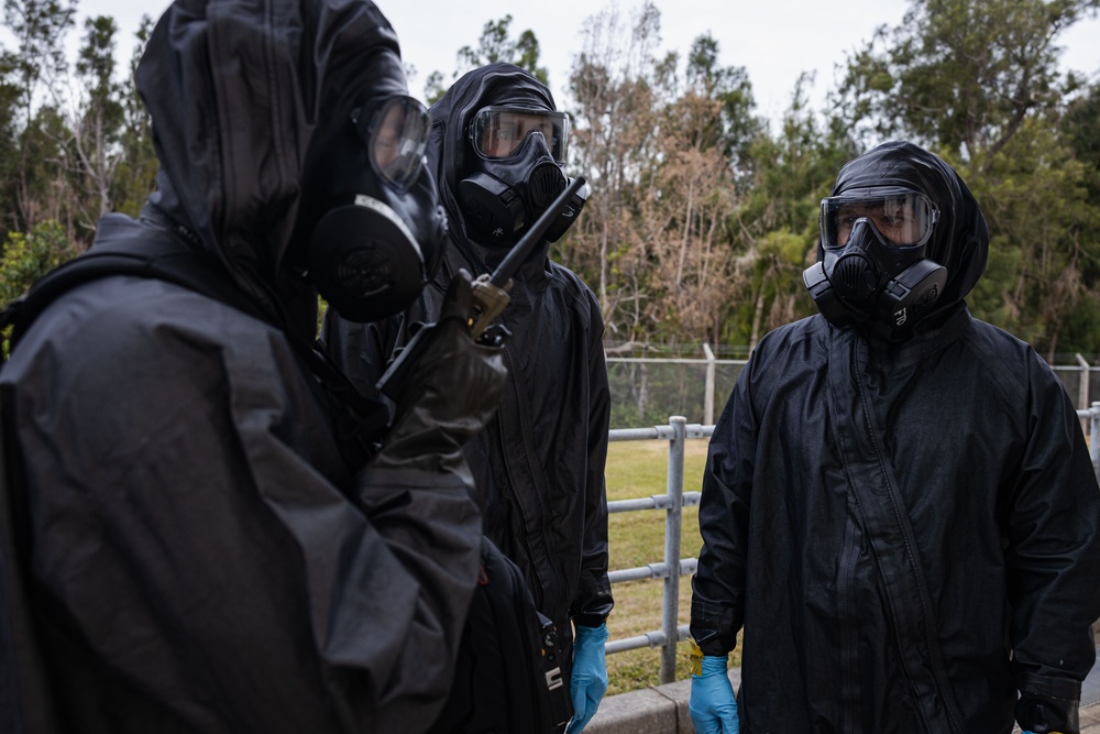 31st MEU CBRN conduct a Chemical Response Exercise