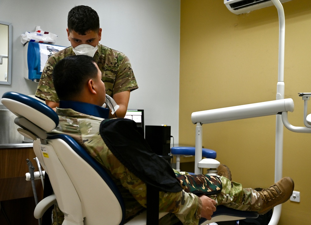 Beyond base boundaries: travel team provide health services to troops