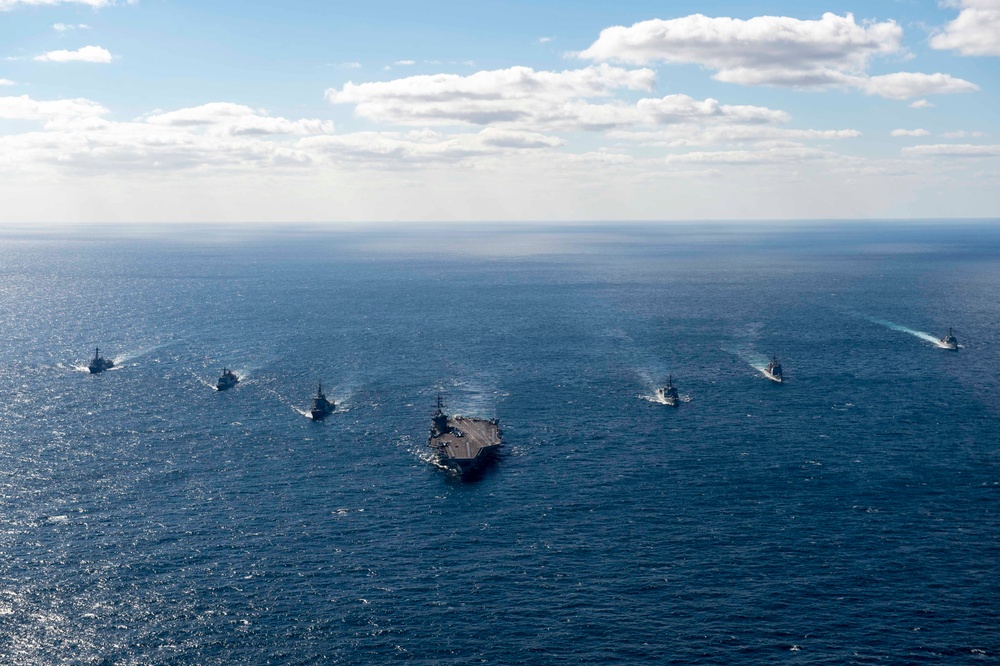 USS Carl Vinson (CVN 70) Trilateral Exercise 2024