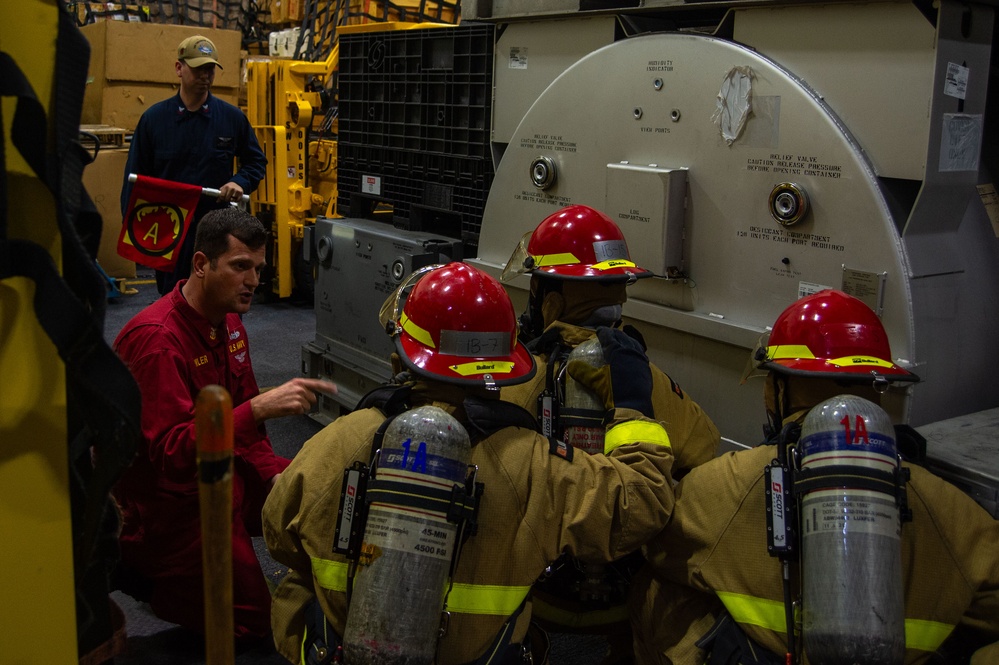 General Quarters Drill on the TR