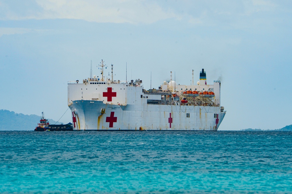 Pacific Partnership 2024-1: USNS Mercy Detail Shot