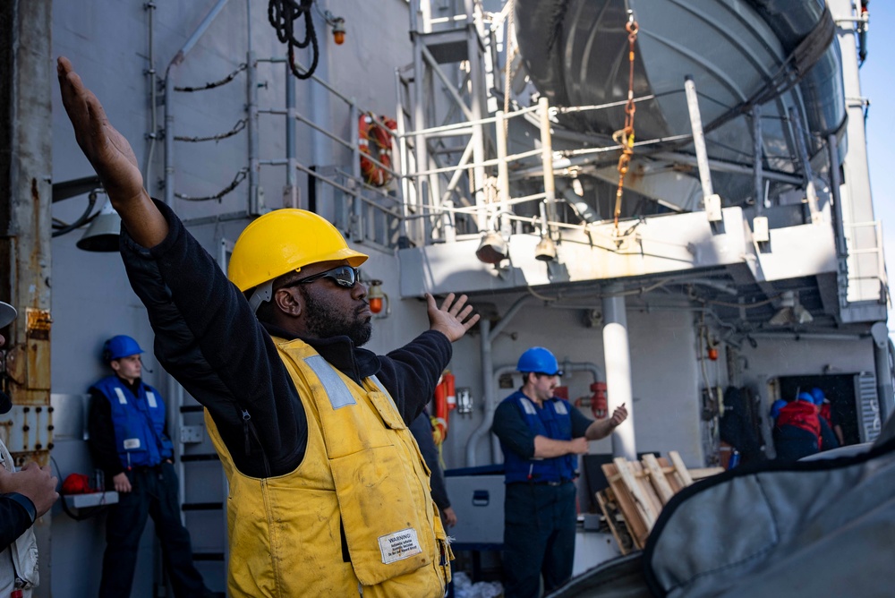 USS Princeton Conducts Replenishment-at-Sea with USNS Carl Brashear