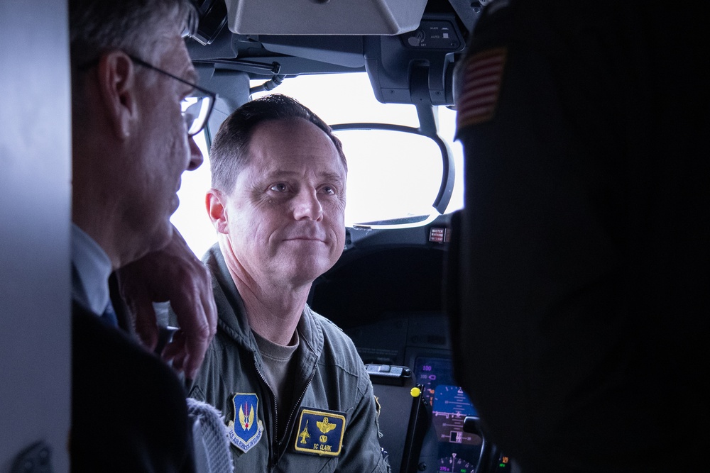 USAF Brig. Gen. Clark visits P-8A Poseidon