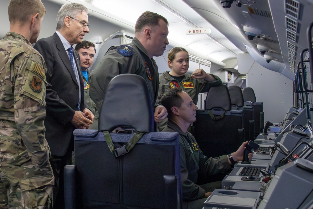 USAF Brig. Gen. Clark Visits P-8A Poseidon