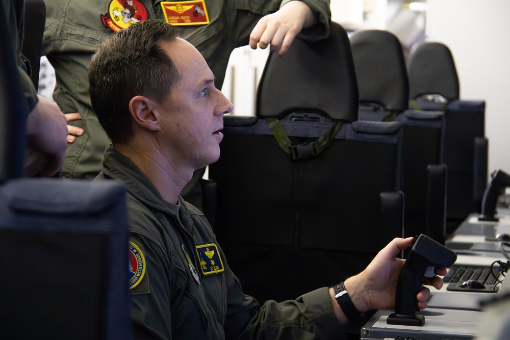 USAF Brig. Gen. Clark visits P-8A Poseidon