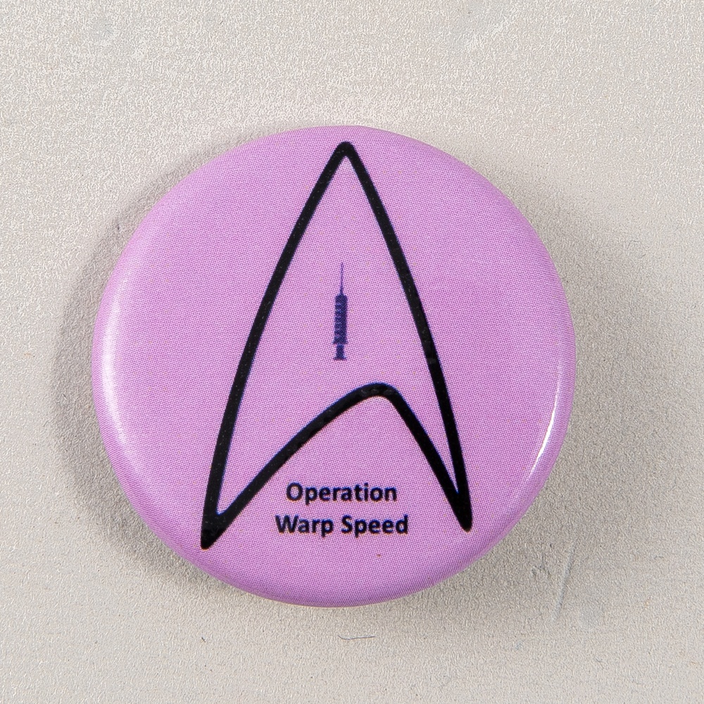 Operation Warp Speed lapel button