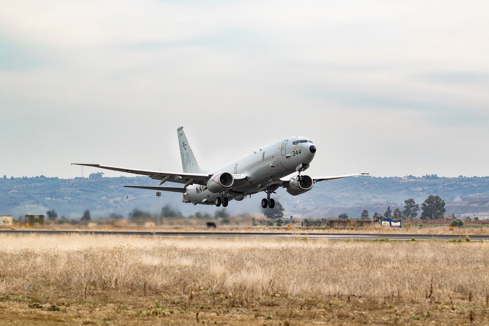 P-8A Poseidon Takes Off