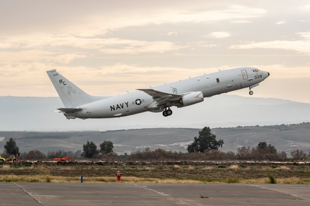 P-8A Poseidon Takes Off