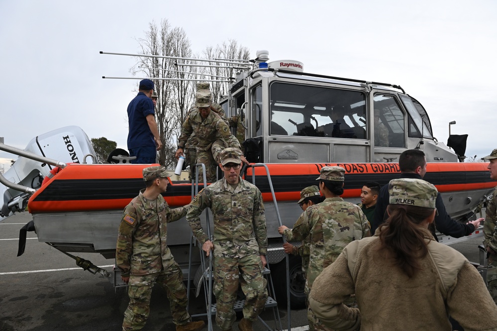 Army Civil Affairs Battalion visits Coast Guard Island