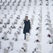 U.S. Army Band Bugler in Snowstorm