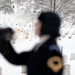 U.S. Army Band Bugler in Snowstorm
