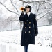 U.S. Army Band Bugler in Snowstorm
