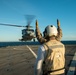 Sailors Conduct Flight Operations Aboard USS Harpers Ferry