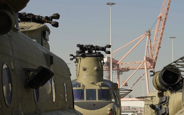 Warfighting (sustainment) - SDDC Transports 82nd CAB Aviation Assets into the CENTCOM Area of Operations