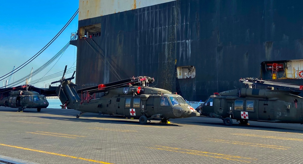 Warfighting (sustainment) - SDDC Transports 82nd CAB Aviation Assets into the CENTCOM Area of Operations