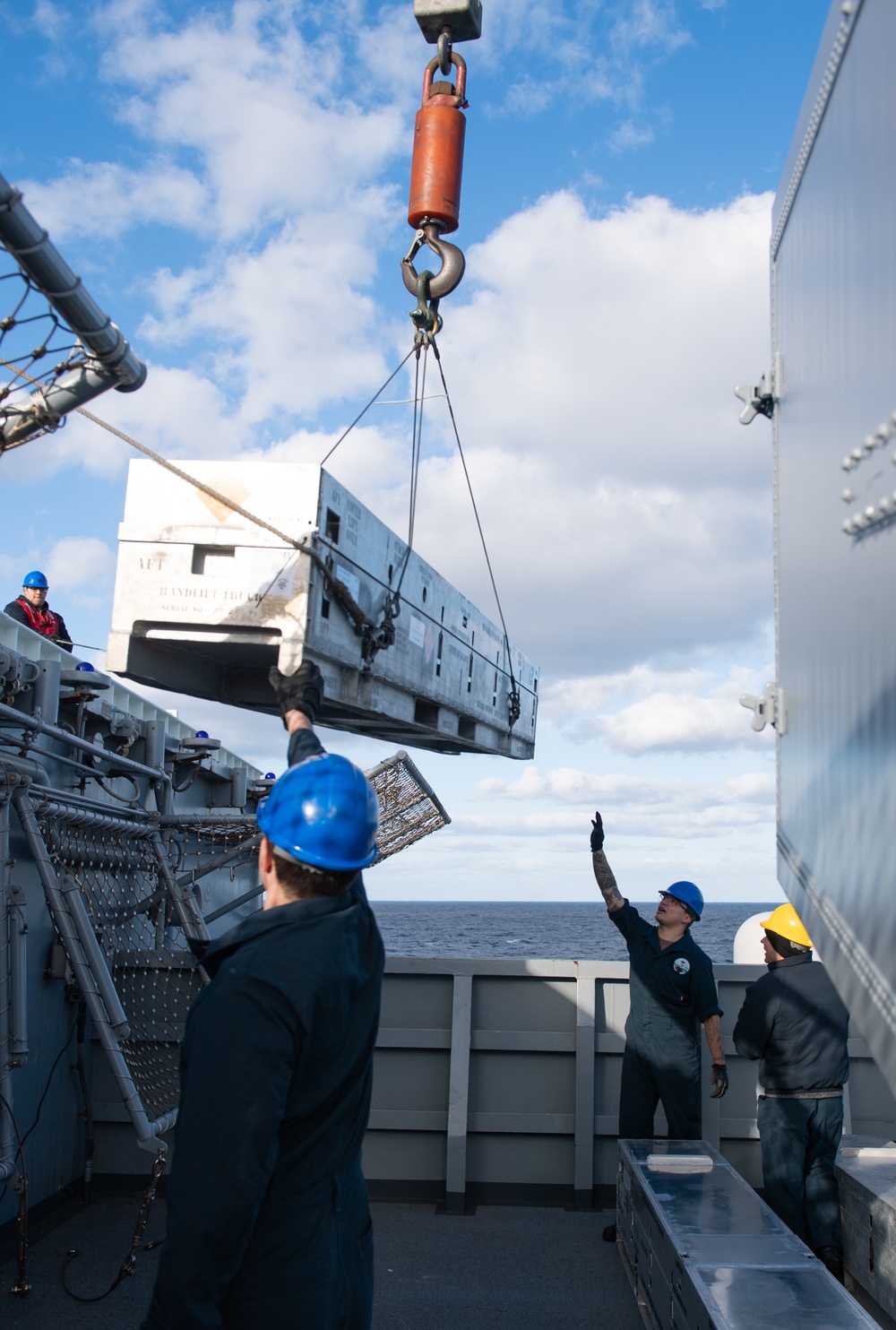 USS America Conducts Missile Upload Evolution