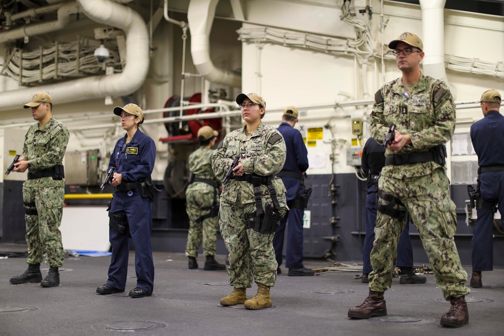 USS Tripoli Weapons Familiarization