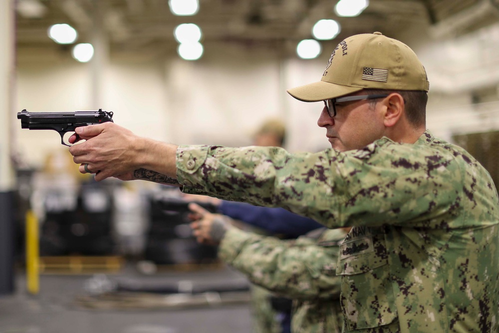 USS Tripoli Weapons Familiarization