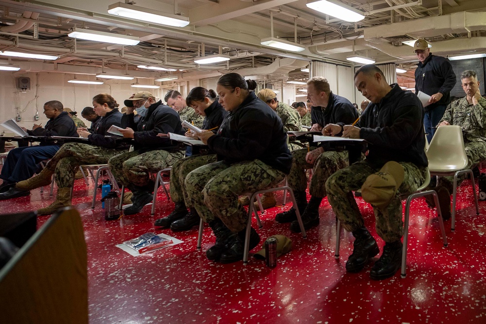 USS Tripoli Chief Exam