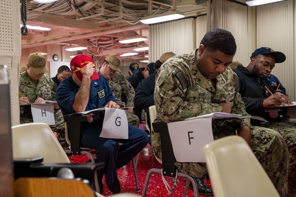 USS Tripoli Chief Exam