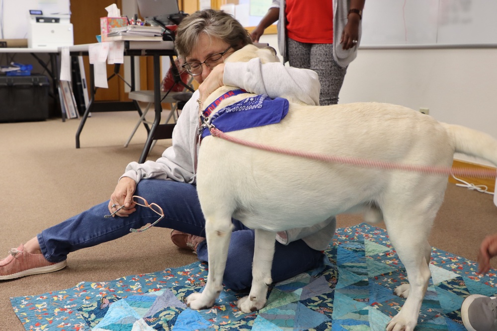 Therapy dogs visit Hawai‘i Wildfires Recovery Field Office