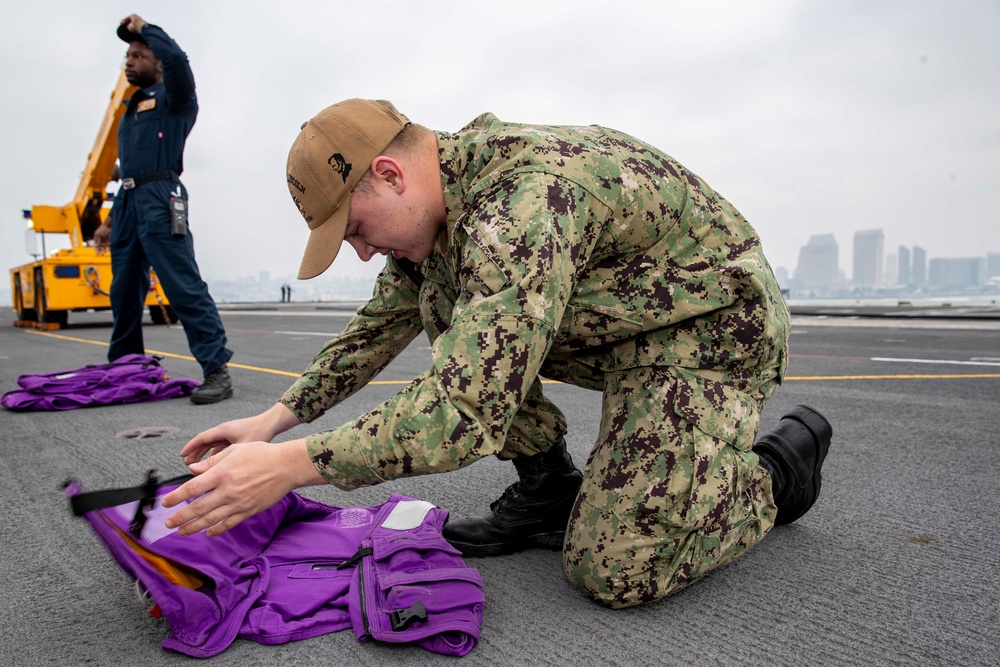 Sailors conduct routine operations