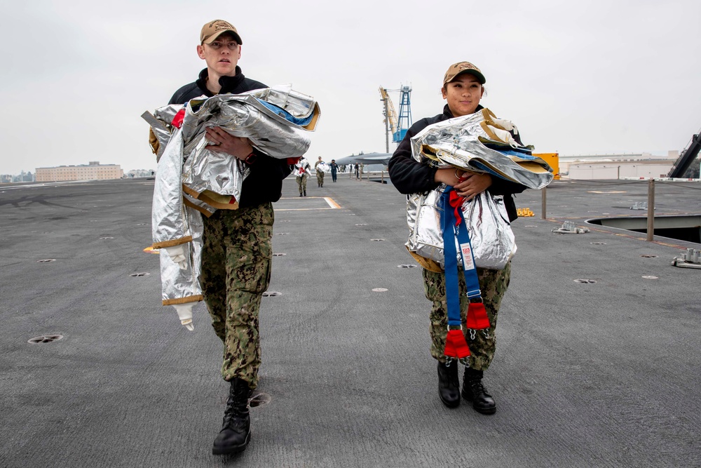 Sailors conduct routine operations