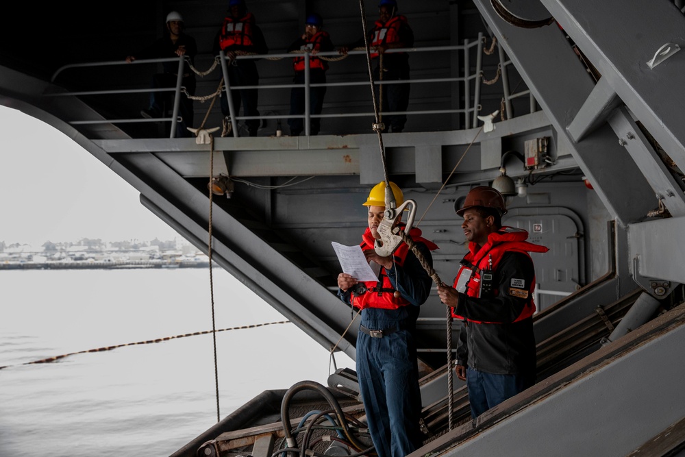 Sailors conduct routine operations